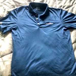 Navy Blue Adidas Golf Polo Size Medium